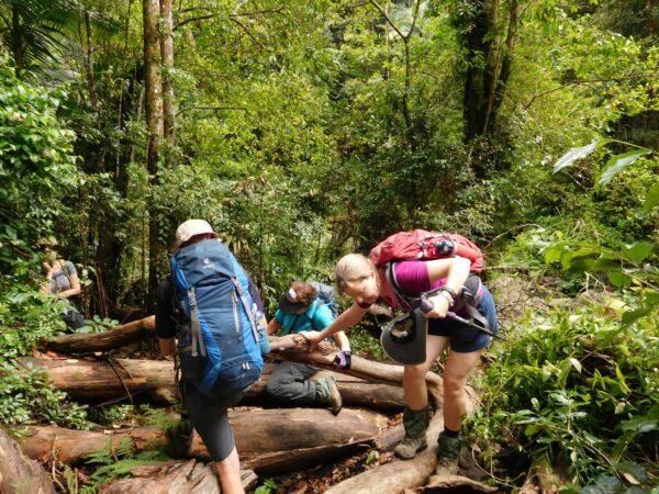 Hiking the trail with Women's Fitness Adventures