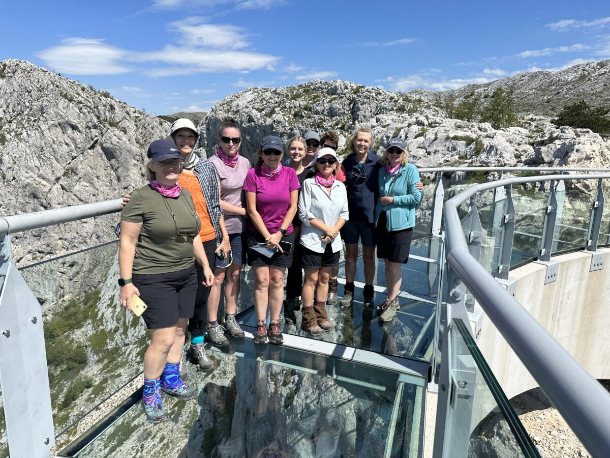 Women hiking in Croatia