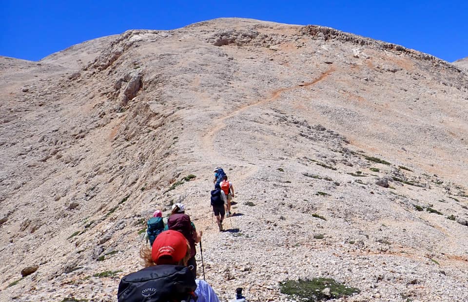 Pachnes Peak is a fabulous hiking location to go to in Crete with Women's Fitness Adventures