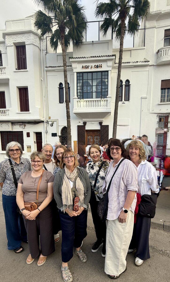 Dinner at Ricks Cafe Casablanca with the Women's Fitness Adventures hiking group