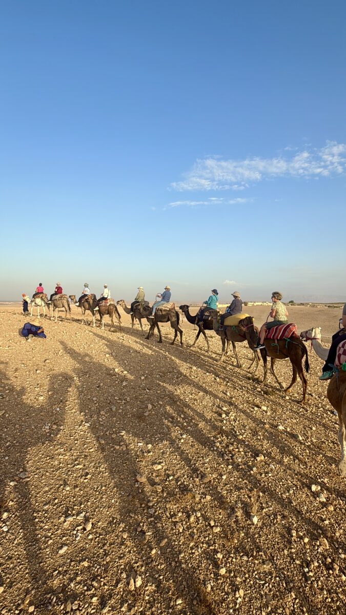 Riding camels in the desert is a fabulous experience for adventurous women