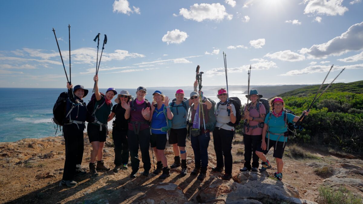 Women hikers on the Great Ocean Road - Women's Fitness Adventures